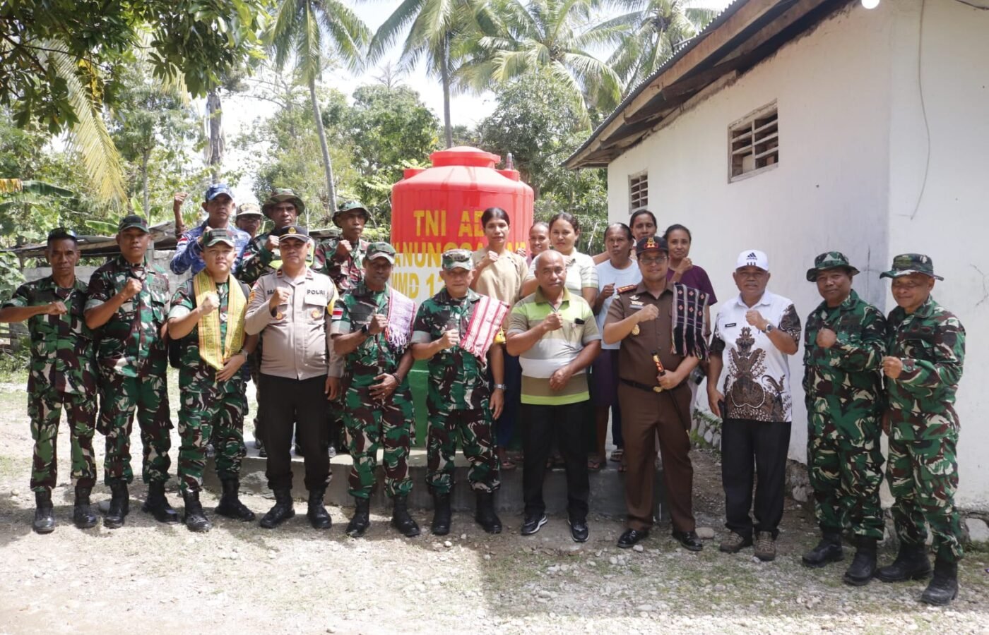 Kunjungan Tim Wasev TMMD Kodim Belu untuk Tinjau Proyek Sumur Bor TNI AD