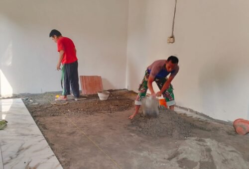 Keahlian TNI dalam Renovasi Rumah: TMMD 129 Kodim 0812/Lamongan Hadirkan Konstruksi Estetis