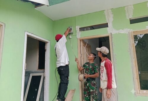 Program TMMD Ke-129 Kodim 0410/KBL Mempercepat Pembangunan Rumah Layak di Pinang Jaya