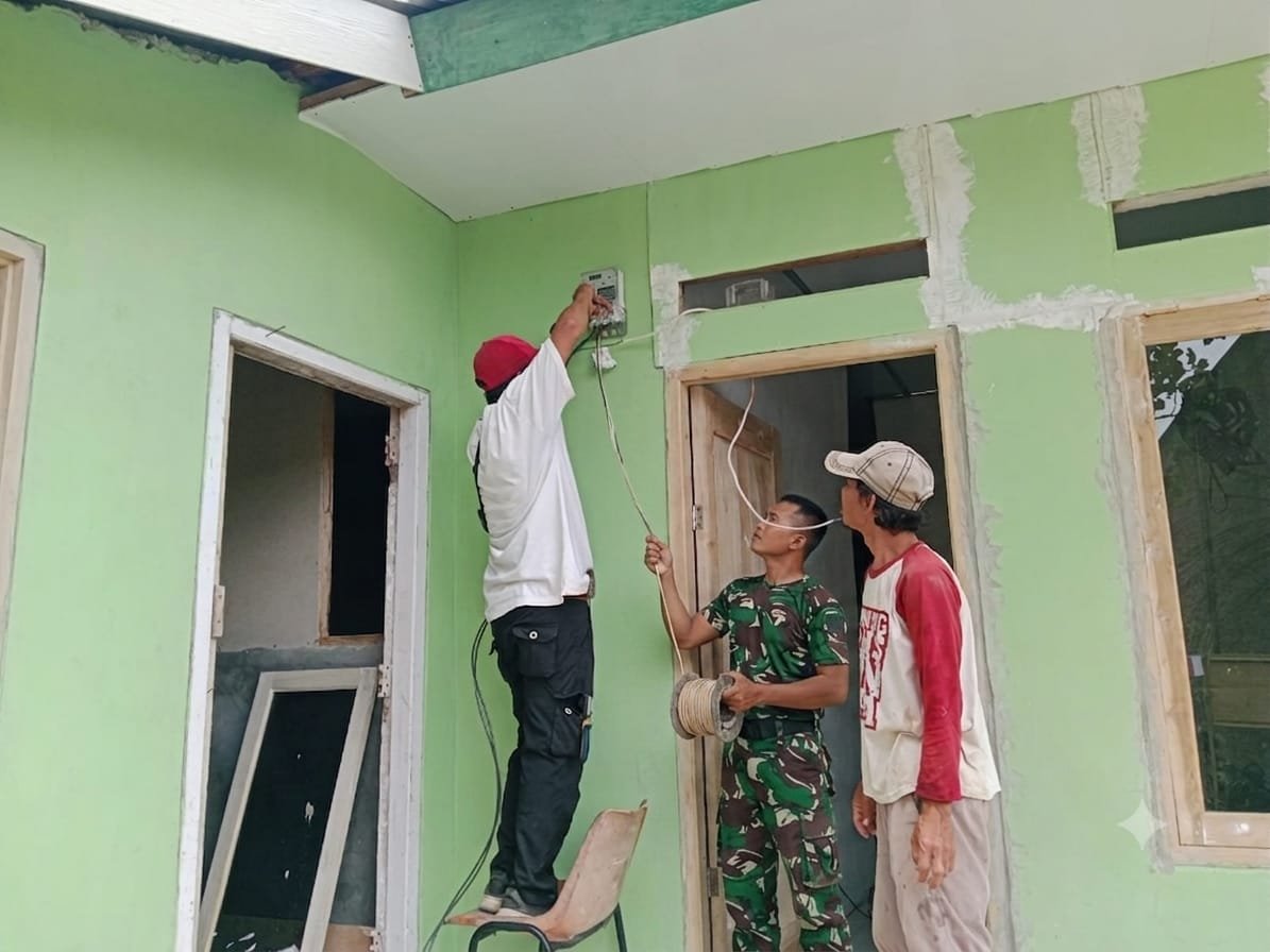 Program TMMD Ke-129 Kodim 0410/KBL Mempercepat Pembangunan Rumah Layak di Pinang Jaya