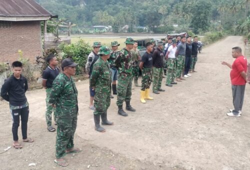 Apel Pagi Satgas TMMD Ke-129 Dipimpin Kapten Inf. Arsyad