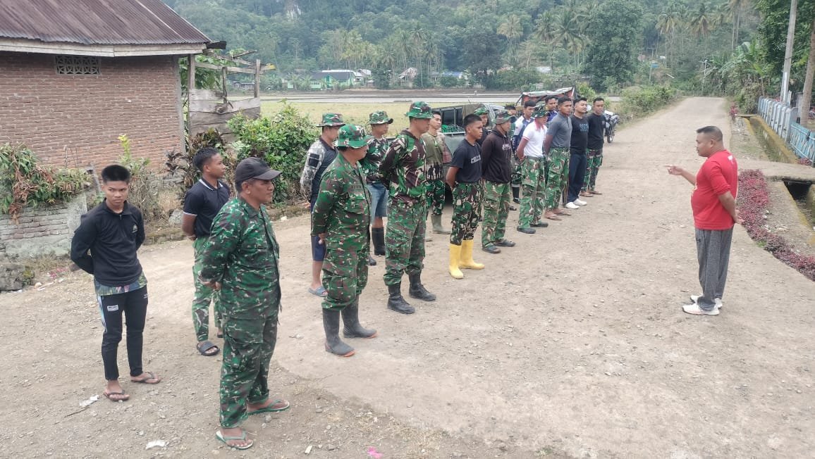 Apel Pagi Satgas TMMD Ke-129 Dipimpin Kapten Inf. Arsyad