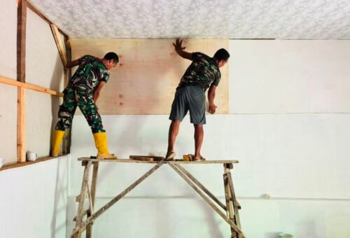 Perkembangan RTLH Bapak Siswanto Menuju Penyelesaian, Satgas TMMD Fokus Pada Interior Rumah