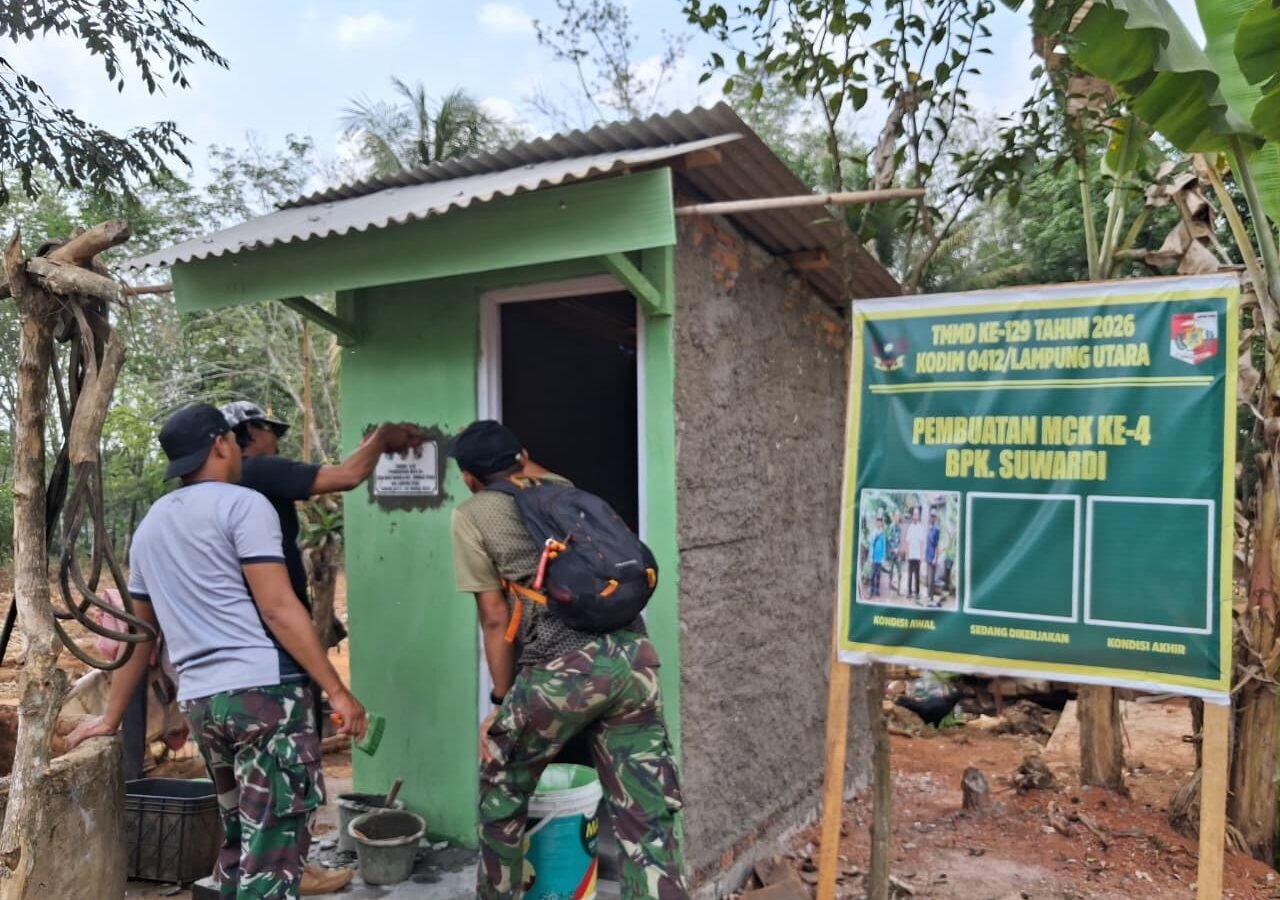 Pembangunan MCK Melalui TMMD ke-129: Sinergi Antara TNI dan Masyarakat