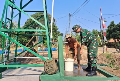 Sumur Bor Program TMMD Jadi Sumber Harapan Warga di Musim Kemarau