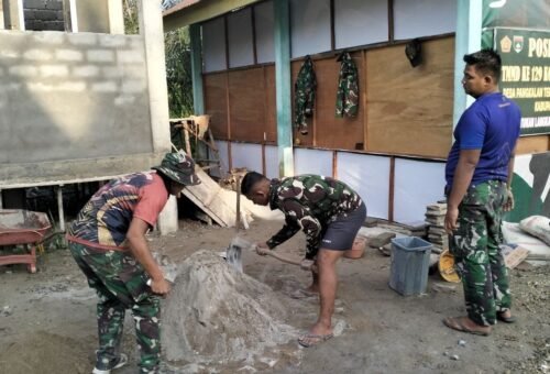 Kemajuan Proyek MCK TMMD ke-129 di Dusun 1 Mencapai 87%