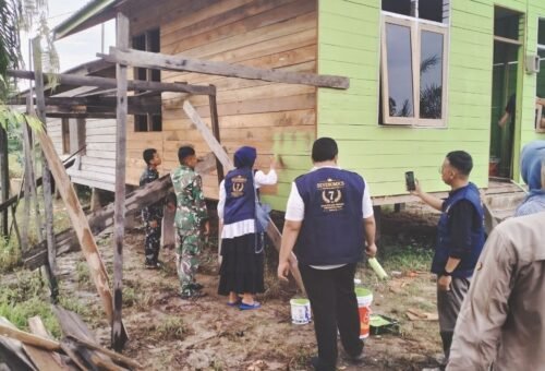 Sinergi TNI dan Mahasiswa dalam Program TMMD ke-129 di Pelalawan