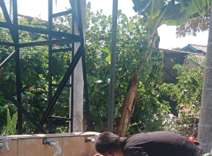 Prospek Positif bagi Warga Deniang, Sumur Bor TMMD 129 Kodim 0413/Bangka Hampir Rampung