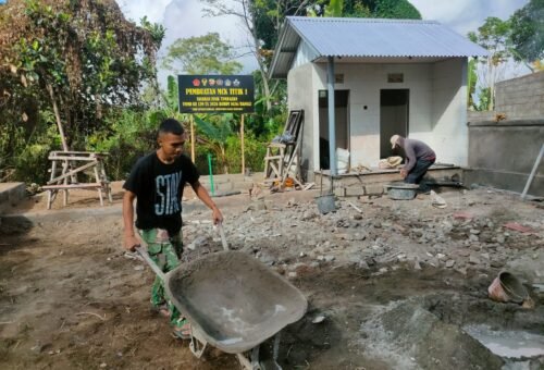 Dukungan Satgas TMMD Kodim 1626/Bangli untuk Pembangunan Sanitasi di Sekardadi