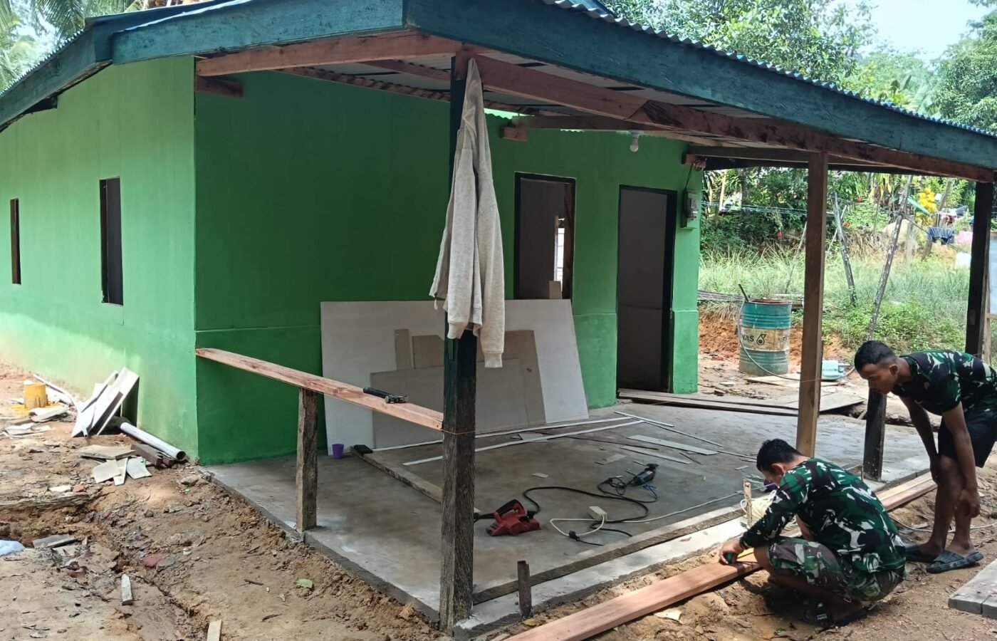 Transformasi Desa Liang Bunyu: TMMD Capai Keberhasilan Total di Aspek Non-Fisik, Fisik Hampir Selesai