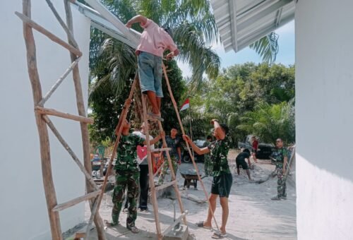 Kerja Sama Masyarakat dan TNI, Program TMMD 129 Kodim 0413/Bangka Sukses Membangun Rumah untuk Pak Ardiansyah