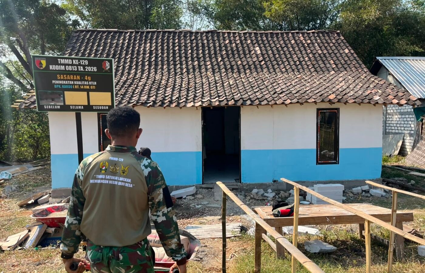 Sinergi Tim Satgas TMMD Mempercepat Distribusi Material Konstruksi