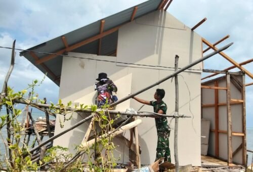 Kinerja Satgas TMMD Tetap Optimal, Proyek Renovasi RTLH Bapak Nardianto Digenjot