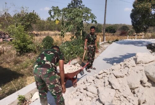 Dedikasi Satgas TMMD Kodim 0813/Bojonegoro dalam Peningkatan Infrastruktur Jalan
