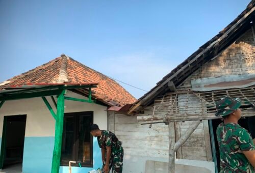 Kemajuan Proyek RTLH Bapak Samijan Sebagai Bukti Keberhasilan TMMD Ke-129 Kodim 0813/Bojonegoro