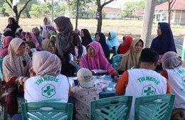 Layanan Medis Gratis dalam TMMD 129 di Kesongo oleh Dinkes Bojonegoro