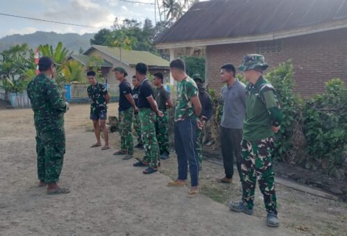 Apel Pagi Satgas TMMD Ke-129 Kodim 1407/Bone Dipimpin Oleh Sertu Saharuddin