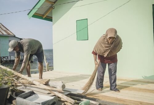Ucapan Terima Kasih Bapak Nardianto untuk Satgas TMMD yang Membangun Rumahnya