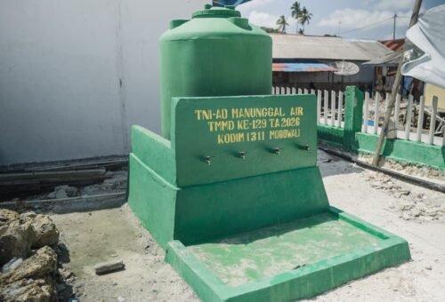 Penyelesaian Program Air Bersih TMMD Ke-129 di Desa Umbele Lama