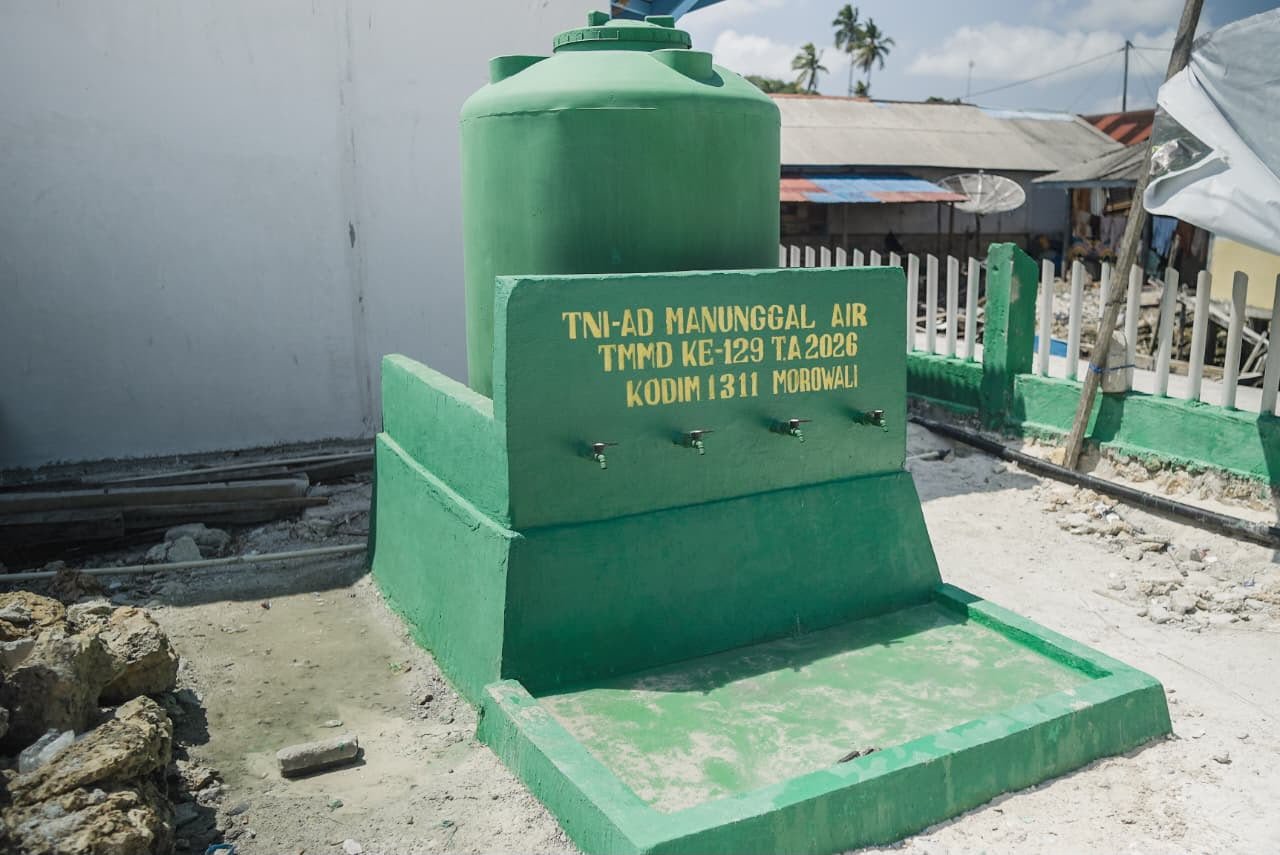 Penyelesaian Program Air Bersih TMMD Ke-129 di Desa Umbele Lama