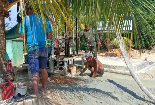 Pembangunan Sumur Bor TMMD ke-129 Kodim 0313/KPR di Wilayah Desa Delik Tembus 42 Meter