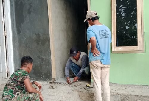 Pembangunan Rumah Ibu Nur Hayati Dimulai Melalui Program TMMD Ke-129