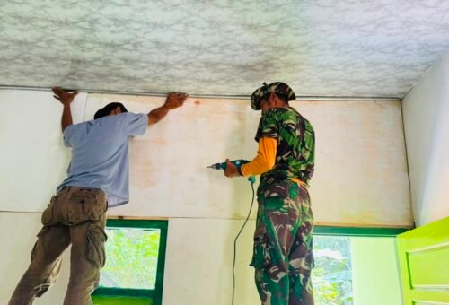 Peningkatan Kualitas Hunian Bapak Siswanto, Tim TMMD Berikan Sentuhan Akhir