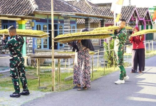 Sinergi TNI dan Warga: Dukungan Satgas TMMD 129 di Kesongo untuk Petani Tembakau
