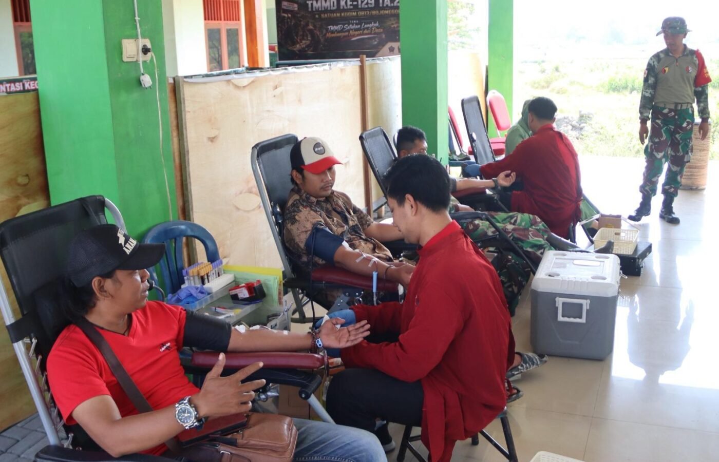 TMMD 129 Bojonegoro: Membangun Kepedulian Sosial Melalui Donor Darah