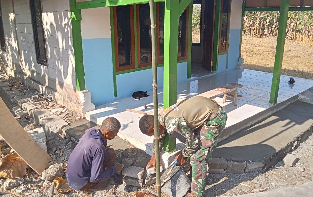 Menjelang Penutupan TMMD 129 Bojonegoro: Transformasi Rumah Tak Layak untuk Mbah Kasiman