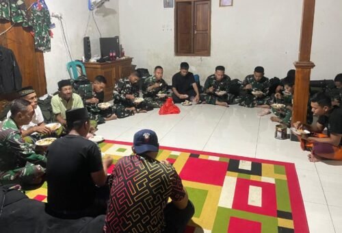 Kedamaian di Pos 1 Kesongo: Sinergi Satgas TMMD 129 Bojonegoro dan Warga Dalam Harmoni