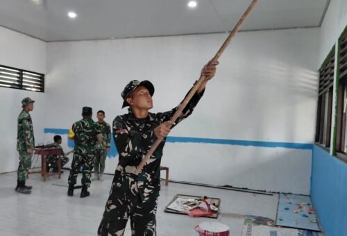 Revitalisasi SDN Kesongo 1 dalam Program TMMD 129 Bojonegoro