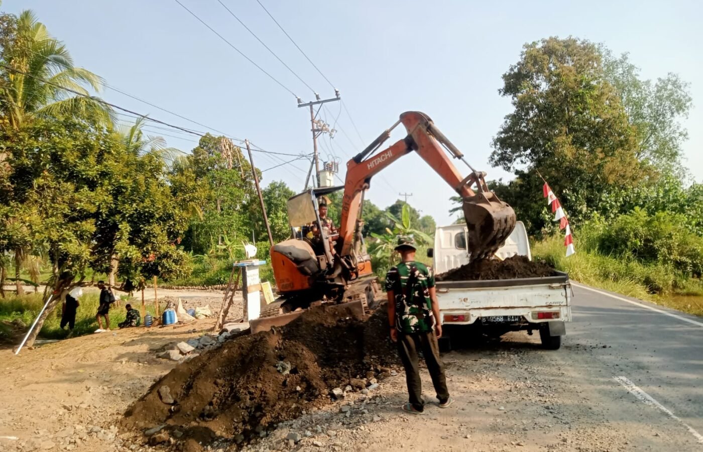 Progres TMMD Reguler ke-129 Dalam Pembangunan Jalan 1,2 Kilometer