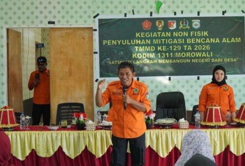 Pentingnya Mitigasi Bencana: Satgas TMMD Ke-129 Kodim 1311/Morowali Adakan Penyuluhan untuk Warga