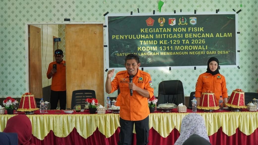 Pentingnya Mitigasi Bencana: Satgas TMMD Ke-129 Kodim 1311/Morowali Adakan Penyuluhan untuk Warga