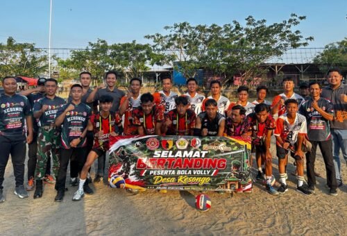 Keceriaan Turnamen Voli TMMD 129 Bojonegoro Satukan Warga Kesongo