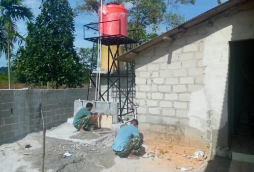 Akses Air Bersih untuk Masyarakat, Satgas TMMD 129 Kodim 0413/Bangka Selesaikan Proyek Sumur Bor