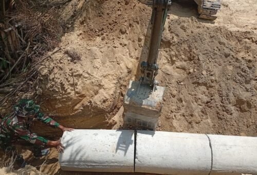 Infrastruktur Jalan Terbaik, Satgas TMMD 129 Bangka Perkuat Drainase untuk Kenyamanan Warga