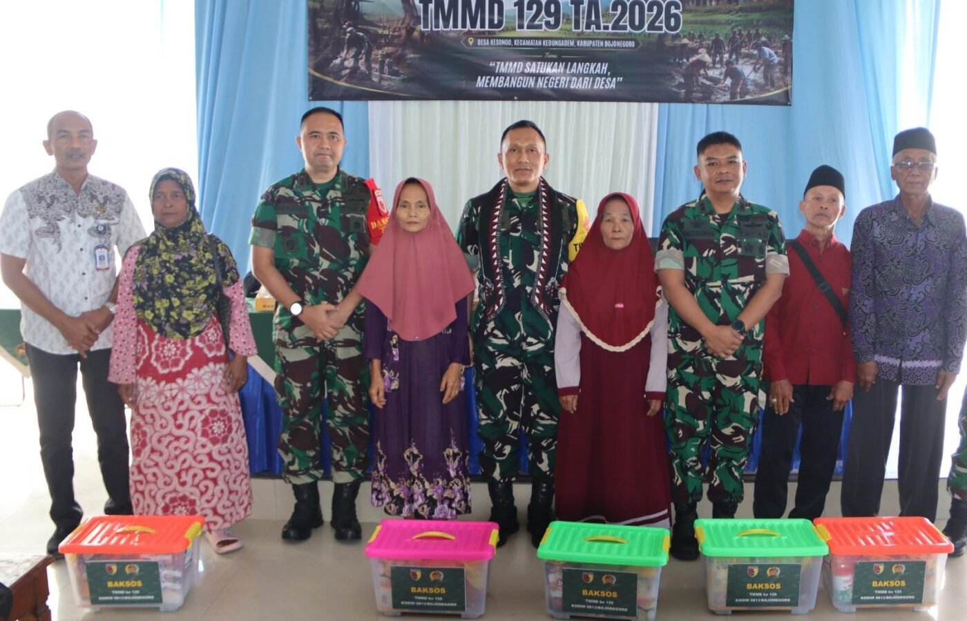 Harapan dan Tali Asih di TMMD 129 Bojonegoro untuk Warga Kesongo