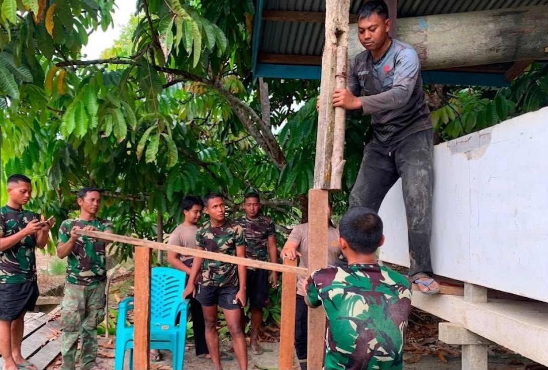 Pembangunan Fasilitas Air Bersih di Ulak Pauk, Satgas TMMD Terus Bergerak