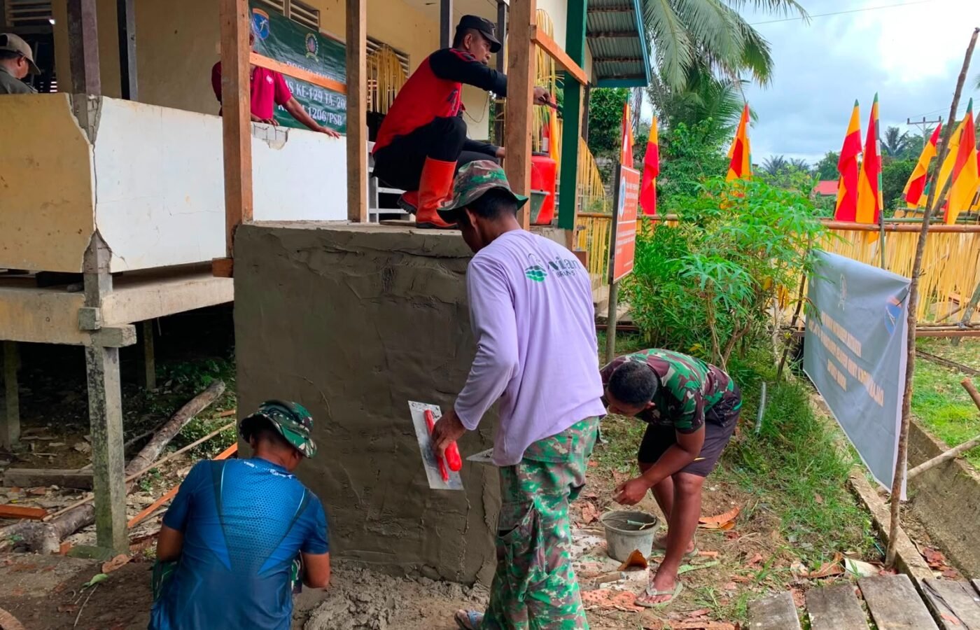 Satgas TMMD Kodim 1206/Putussibau Percepat Pembangunan Sumur Bor untuk Akses Air Bersih