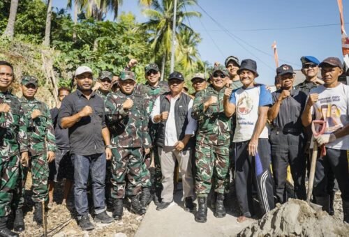 Wairjenad Cek Progres TMMD Ke-129 di Morowali, Dukung Kolaborasi TNI dan Warga