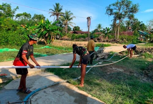 Kolaborasi Warga dan TNI Dalam Proyek Pengeboran Sumur Bor Masjid Al-Hidayah
