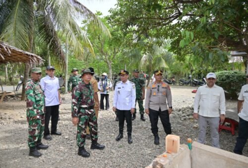 Kunjungan Dandim 0102/Pidie dan Pejabat Daerah Terkait TMMD Ke-129