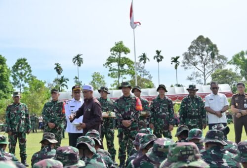 Pelaksanaan TMMD Ke-129 Kodim 0102/Pidie Dimeriahkan Tradisi Peusijuek
