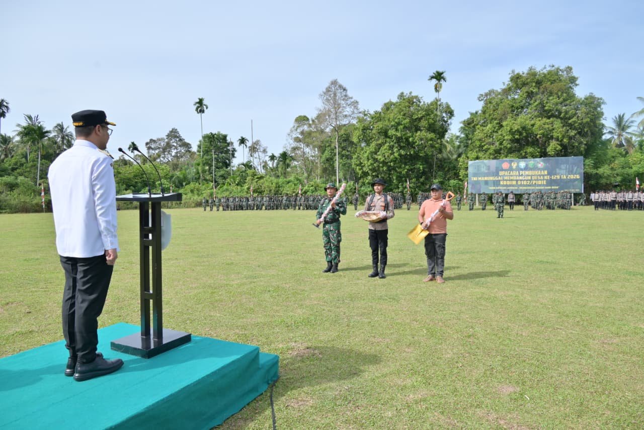 Pelaksanaan TMMD Ke-129 di Pidie Diresmikan, Kolaborasi TNI dan Pemerintah Daerah Tekankan Pembangunan Desa