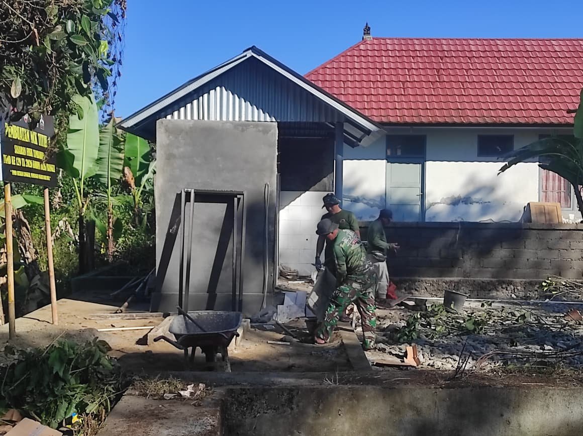 Pembangunan Fasilitas Sanitasi TMMD Ke-129 Menuju Penyelesaian, Warga Bersiap Manfaatkan