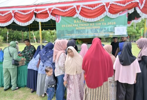 Bazar Murah TMMD Ke-129 Kodim 0102/Pidie: Persit dan Bhayangkari Hadir untuk Warga