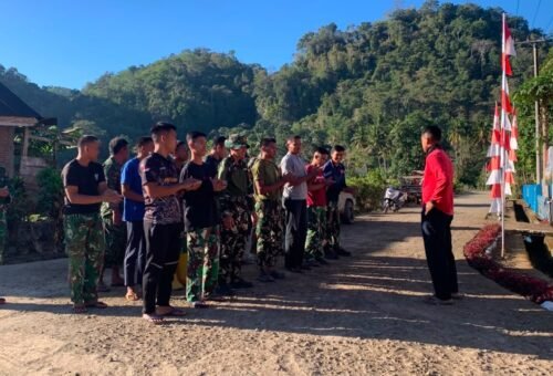 Persiapan Optimal Satgas TMMD Ke-129, Bintara Bakti Kodim 1407/Bone Pimpin Apel Pagi