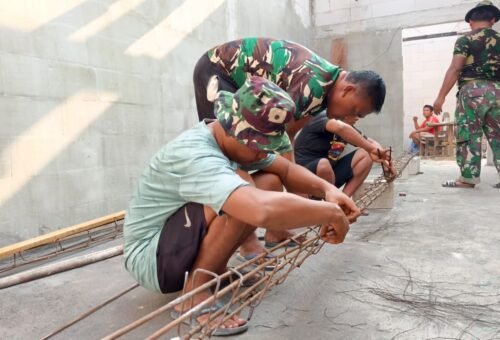 Dedikasi Tanpa Batas, Satgas TMMD 129 Terus Berjuang di Hari Minggu